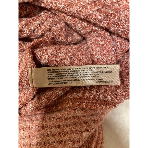 Saturday Sunday by Anthropologie Women’s S Ribbed Half-Zip Sweater Pink Knit - Picture 7 of 9